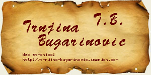 Trnjina Bugarinović vizit kartica